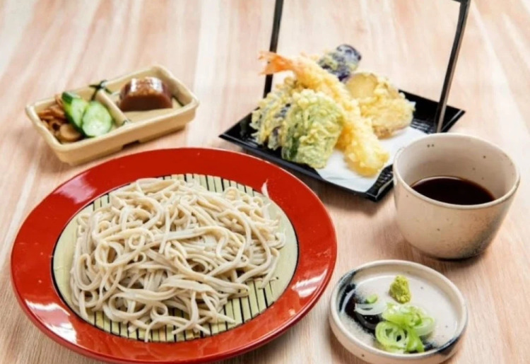 ▼冷たいそば